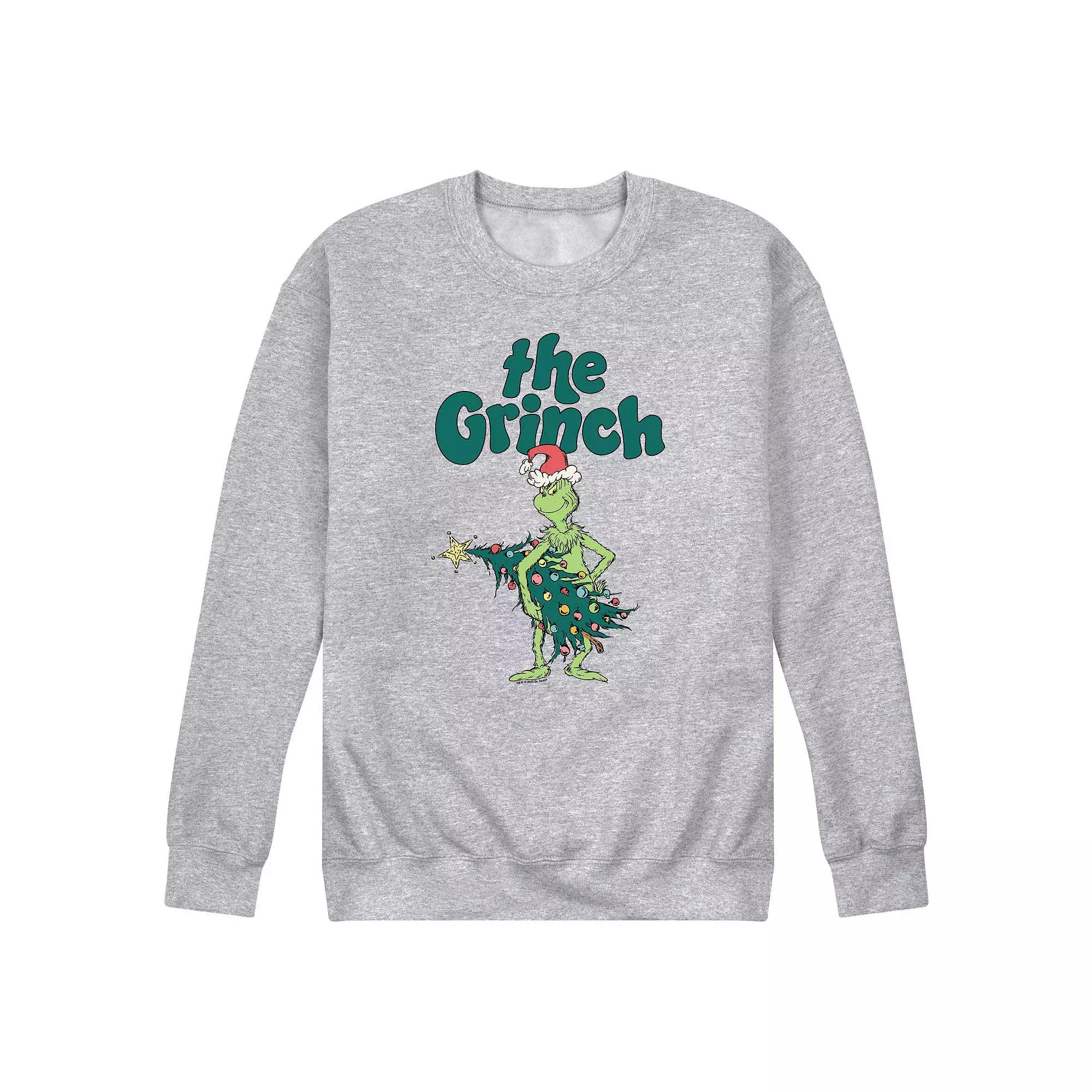 Men's Dr. Seuss The Grinch Tree Fleece Sweatshirt,  Product Image