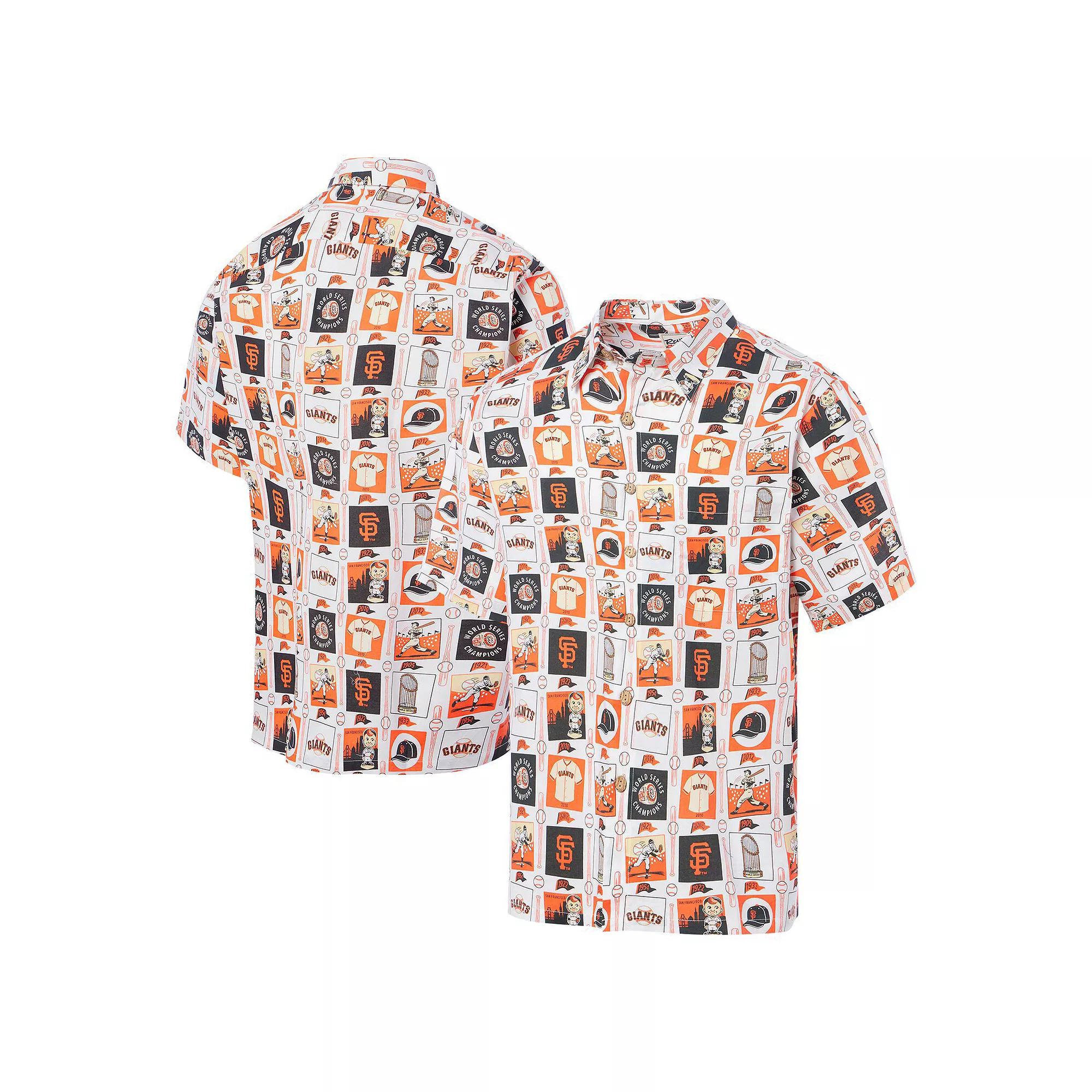 Men's Reyn Spooner White San Francisco Giants Champions Scenic Button-Up Shirt,  Product Image