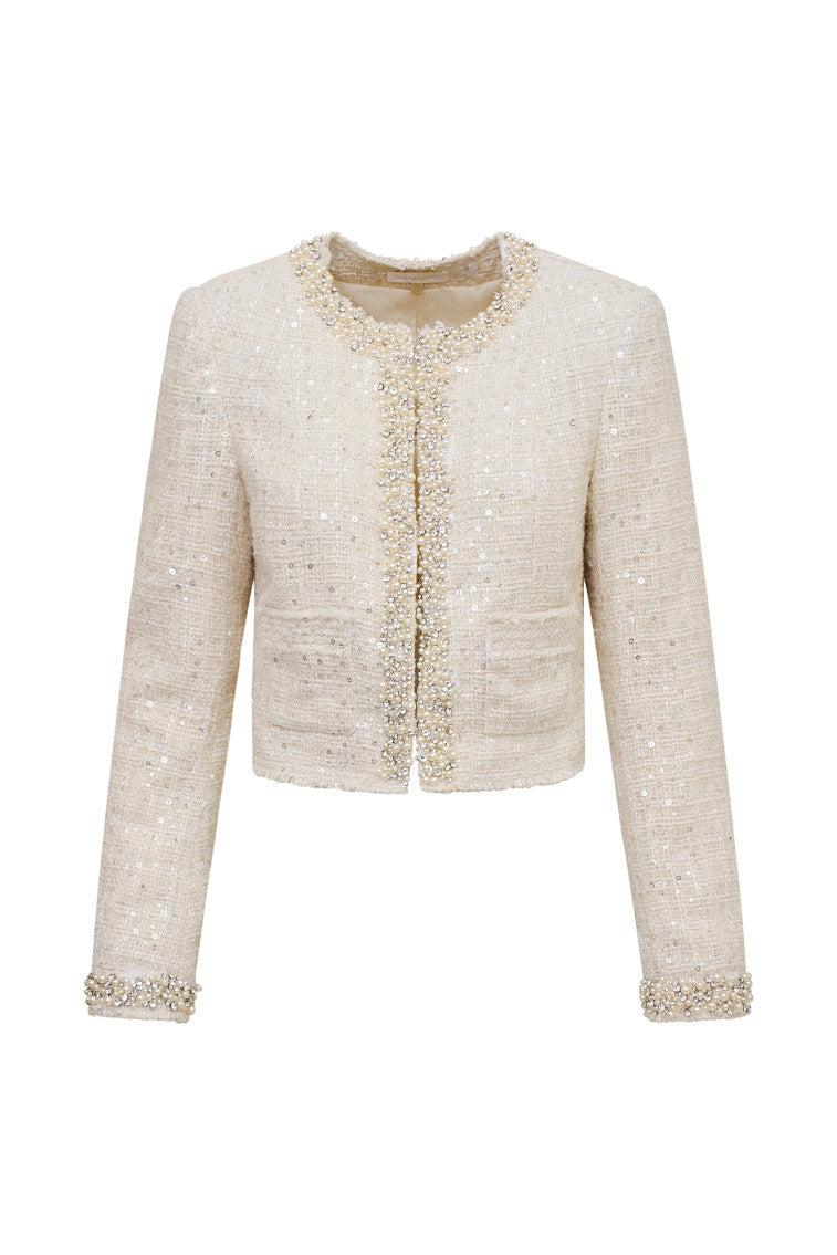 Vintra Embellished Tweed Jacket Product Image