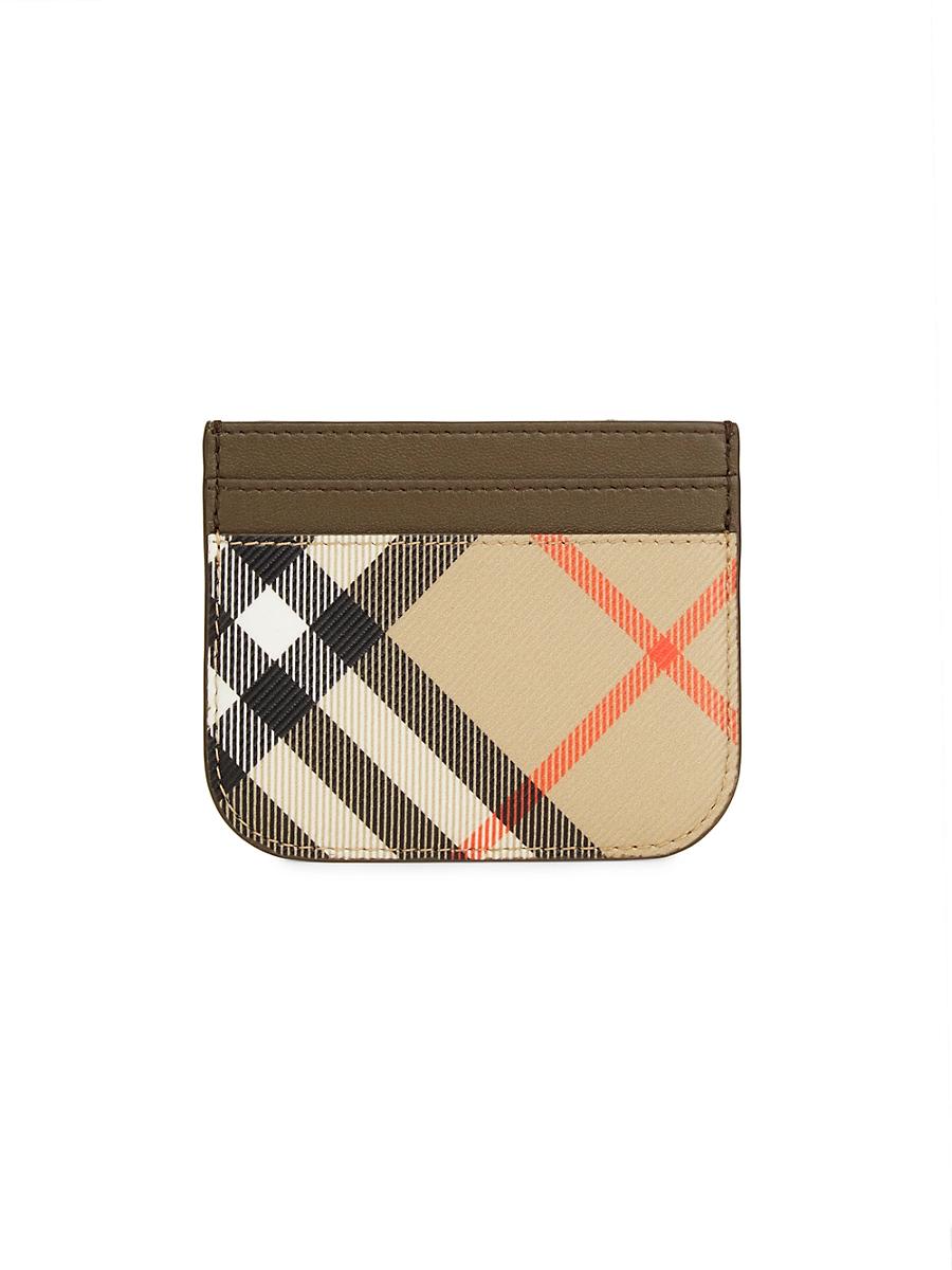 Womens Check Card Case Product Image
