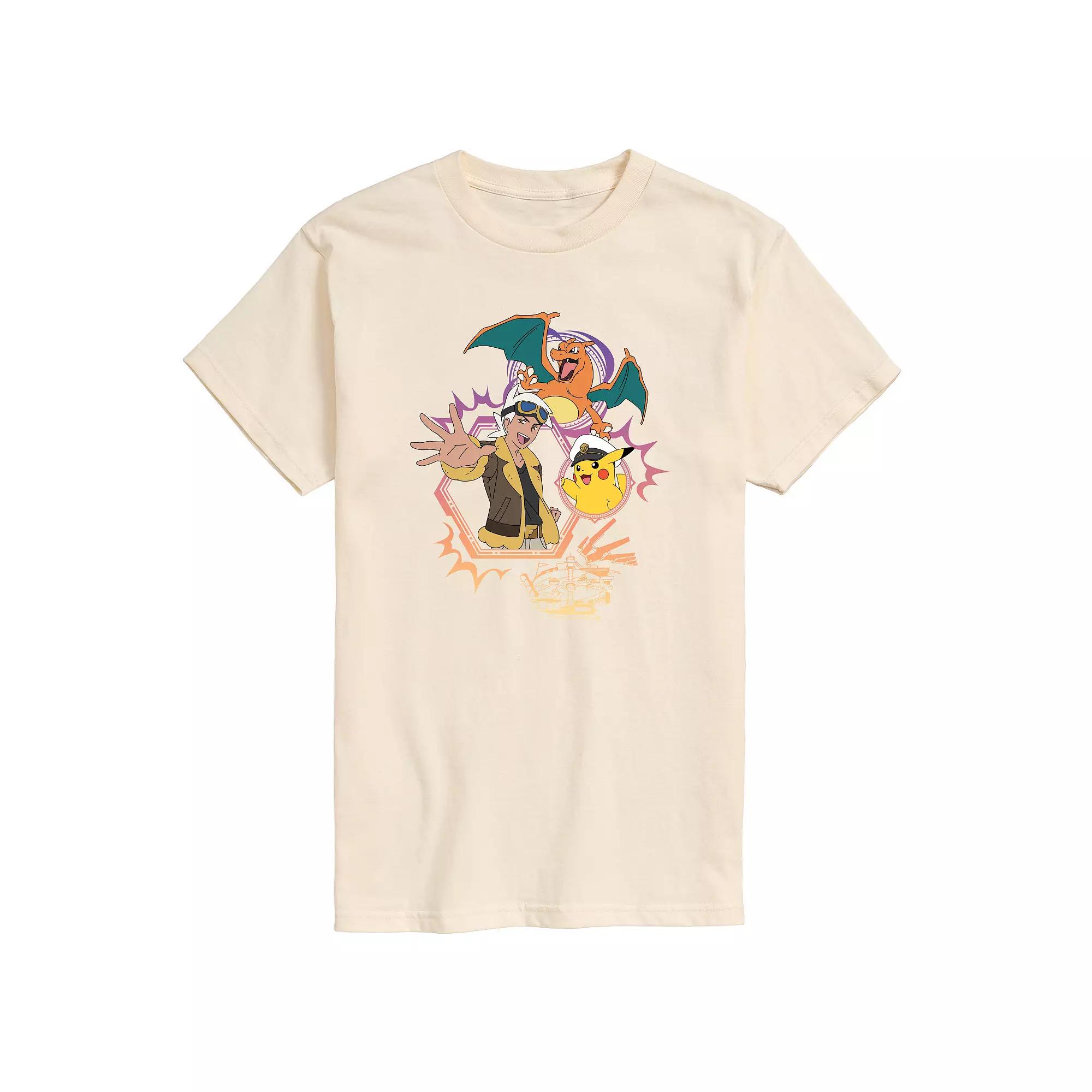 Men's Pokemon Freide Cap Charizard Graphic Tee,  Product Image