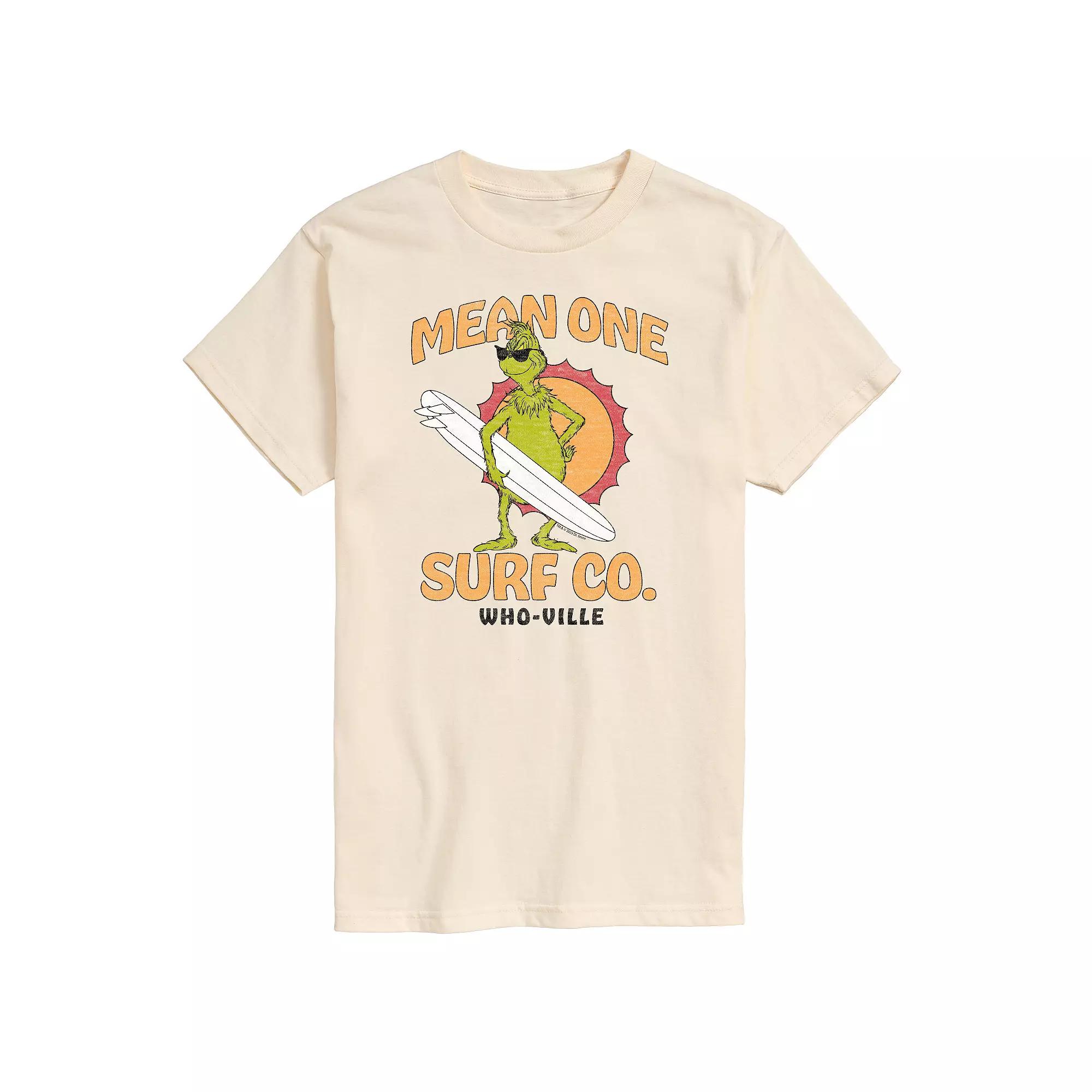 Men's Dr. Seuss The Grinch Mean One Surf Graphic Tee,  Product Image