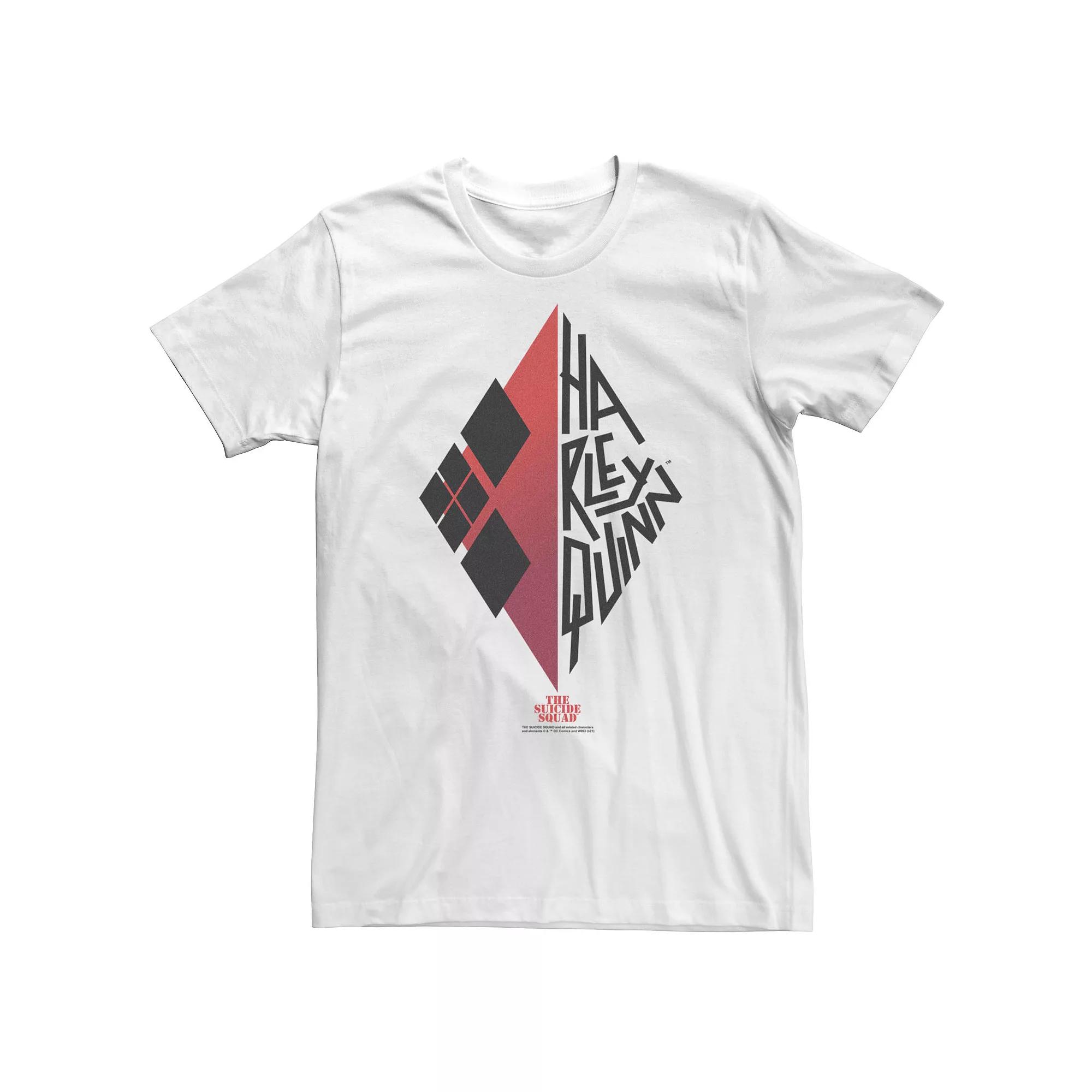 Big & Tall DC Comics The Suicide Squad Harley Quinn Envelope Text Tee, Men's,  Product Image