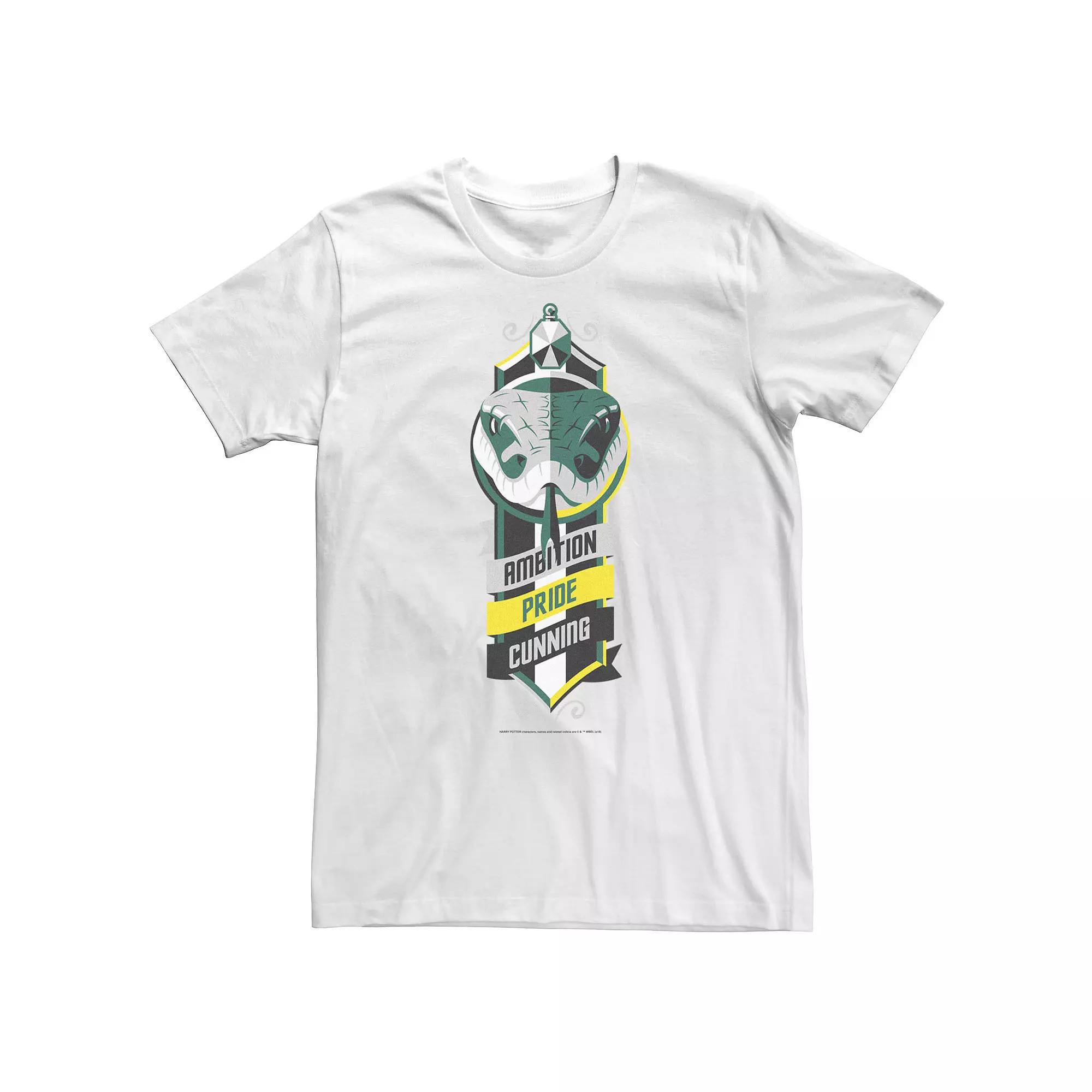 Big & Tall Harry Potter Slytherin Ambition Pride Cunning Logo Tee, Men's,  Product Image
