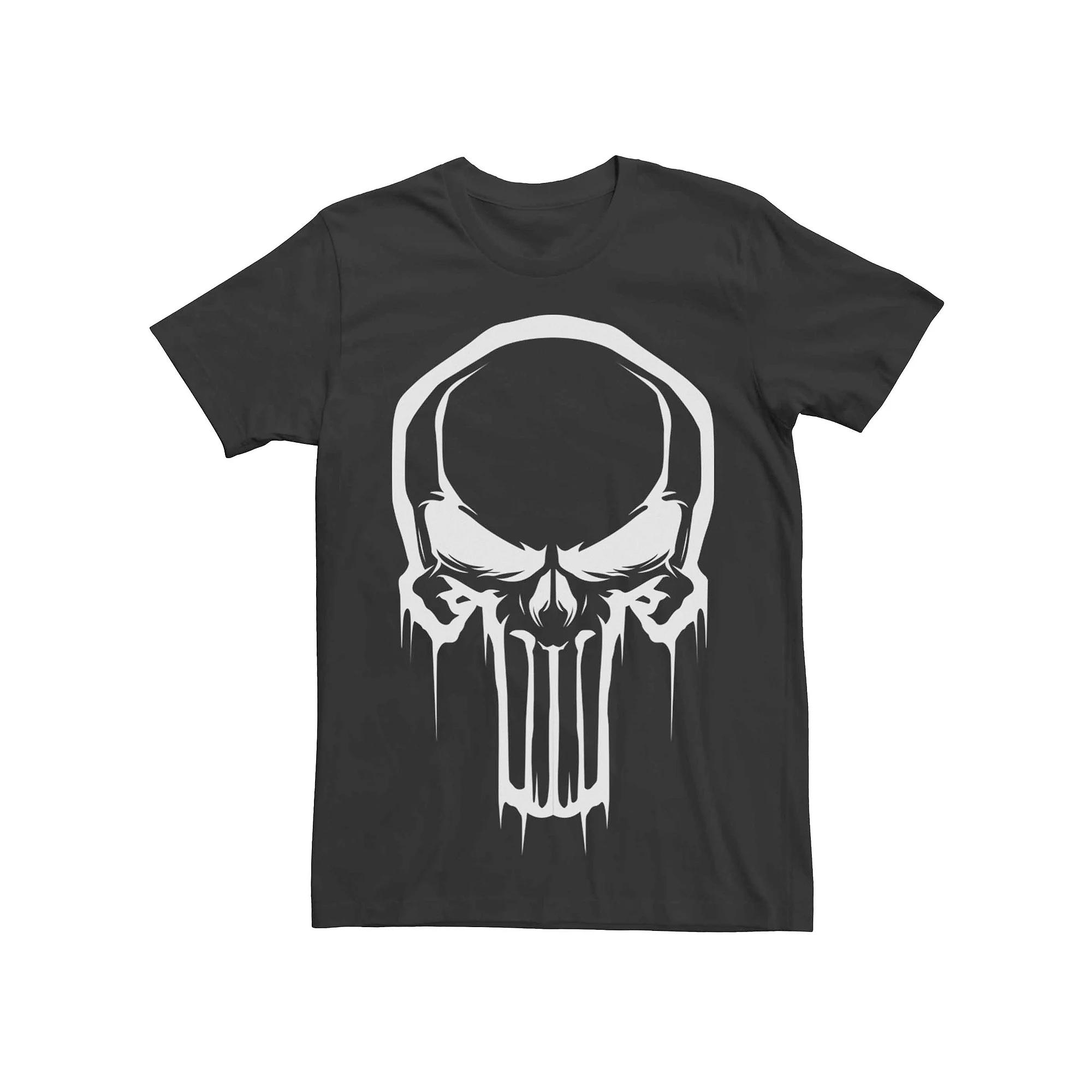 Men's Marvel's The Punisher Skull Drip Logo Tee,  Product Image