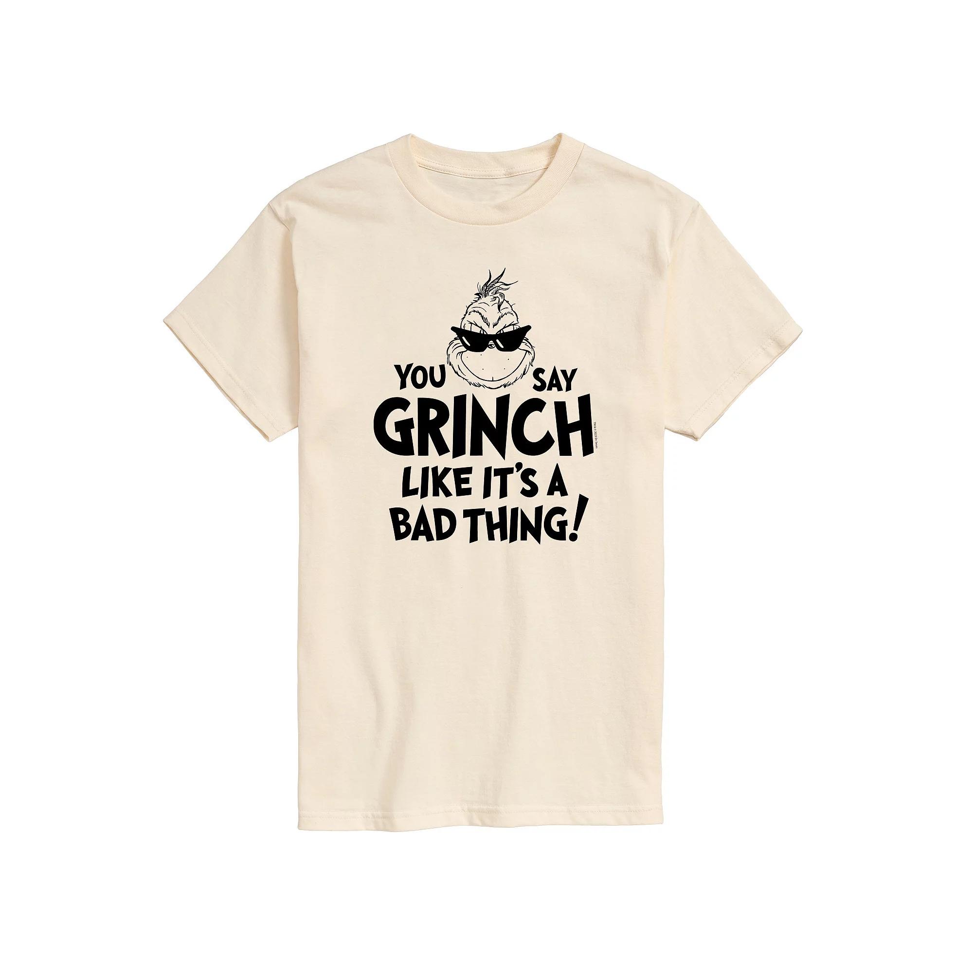 Men's Dr. Seuss Grinch Like Its A Bad Thing Graphic Tee,  Product Image