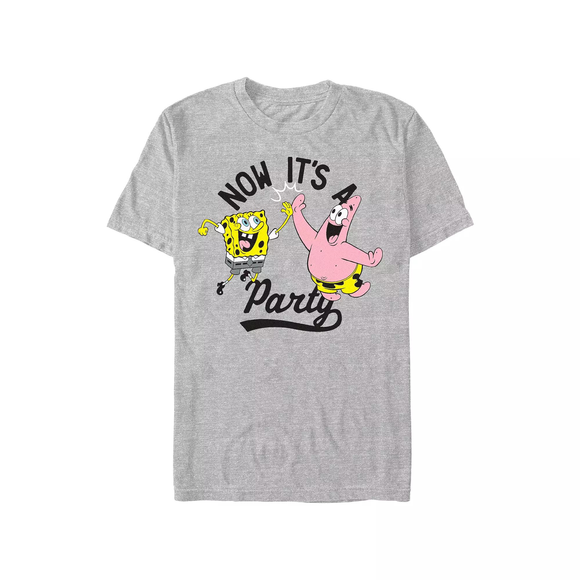 Men's SpongeBob SquarePants And Patrick Party Graphic Tee,  Product Image