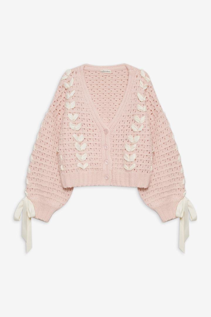 Laurel Oversized Cardigan — Pink Product Image