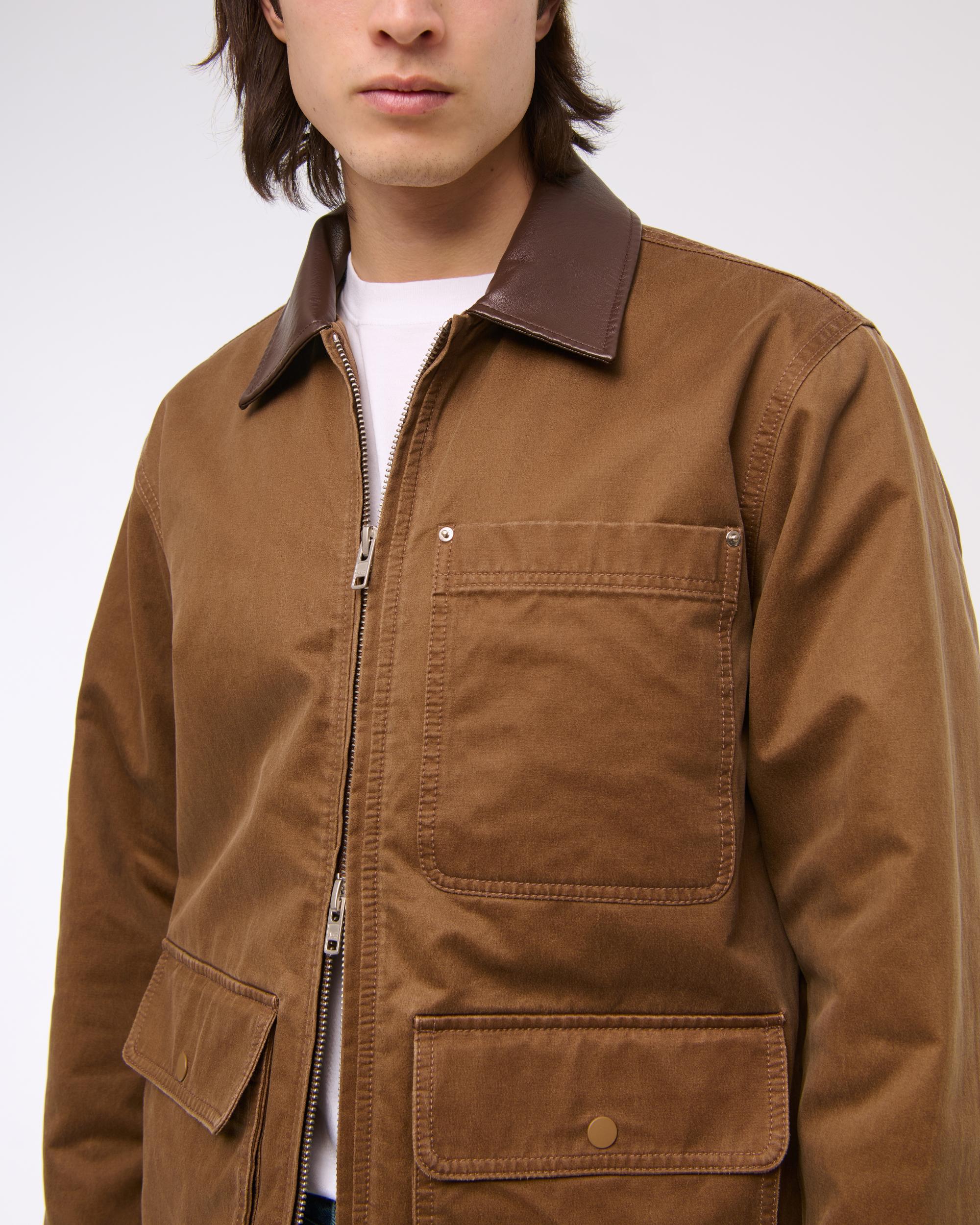 Mid-Length Zip Barn Jacket Product Image