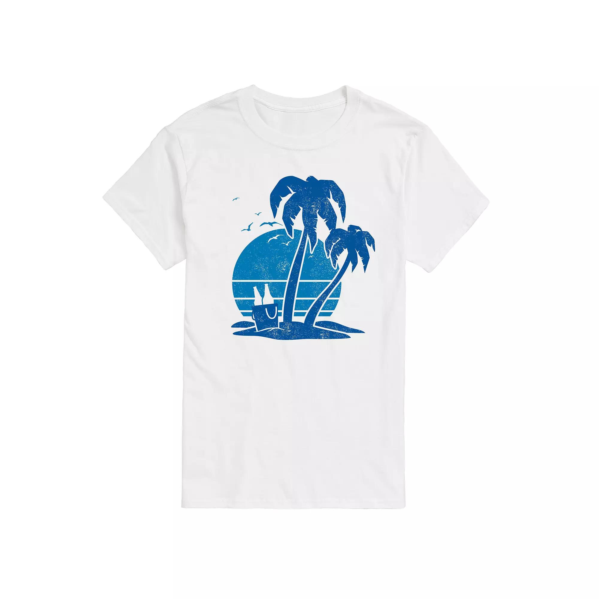 Big & Tall Beach and Beer Tee, Men's,  Product Image