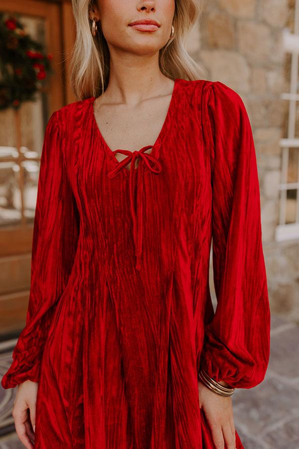 Cocktails Over Chit Chat Velvet Mini Dress Product Image