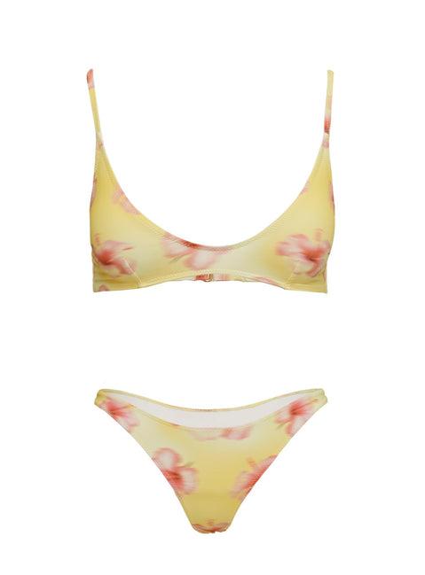 Juliette Bikini Top Yellow Floral Product Image