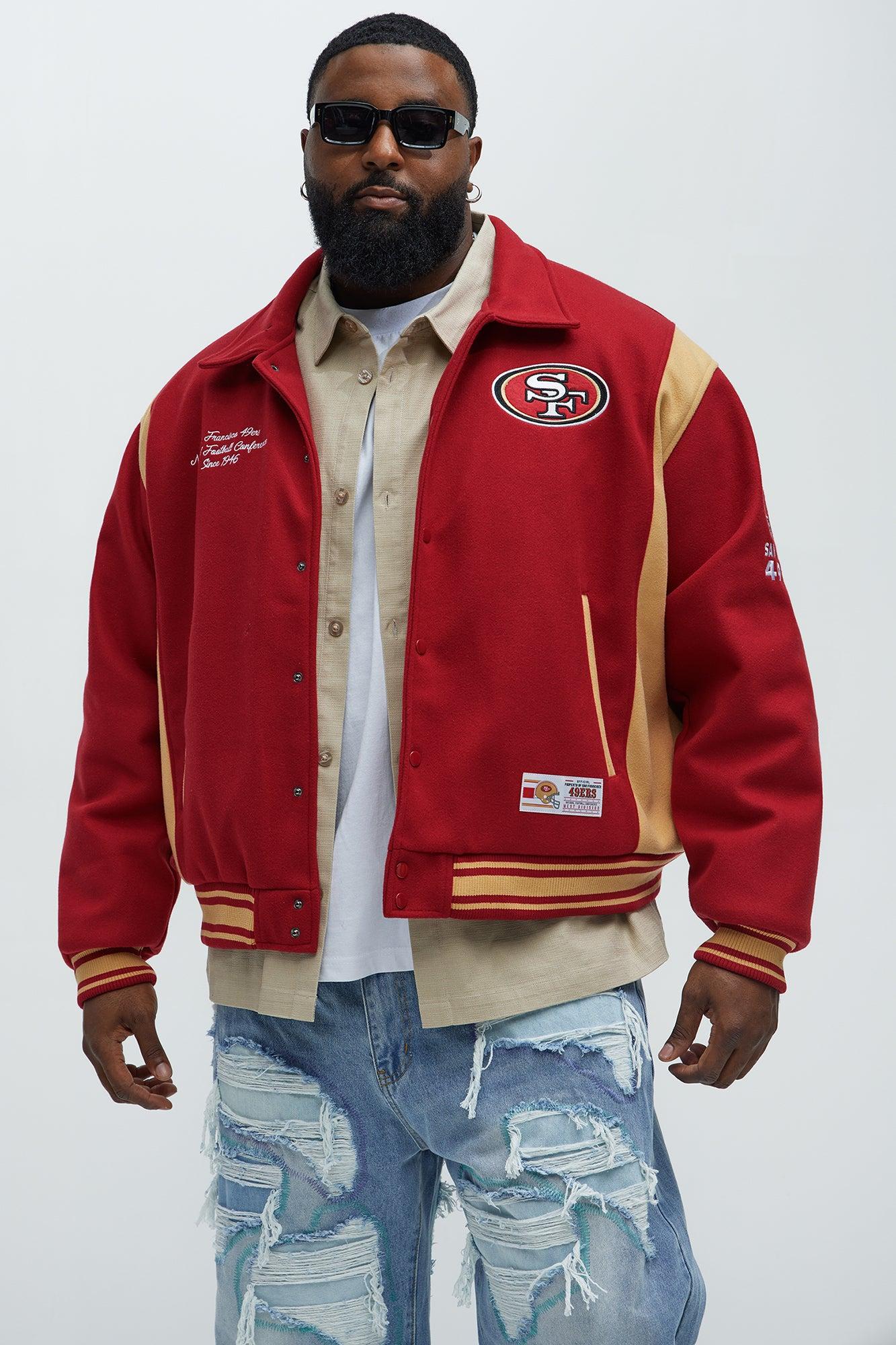 49ers Air Supremacy Jacket - Gold/Red Male Product Image