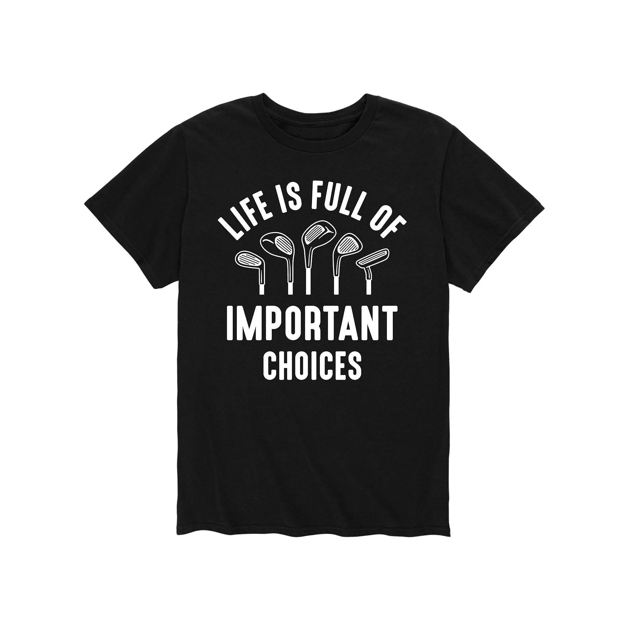 Men's Life Is Full Of Important Choice Tee,  Product Image