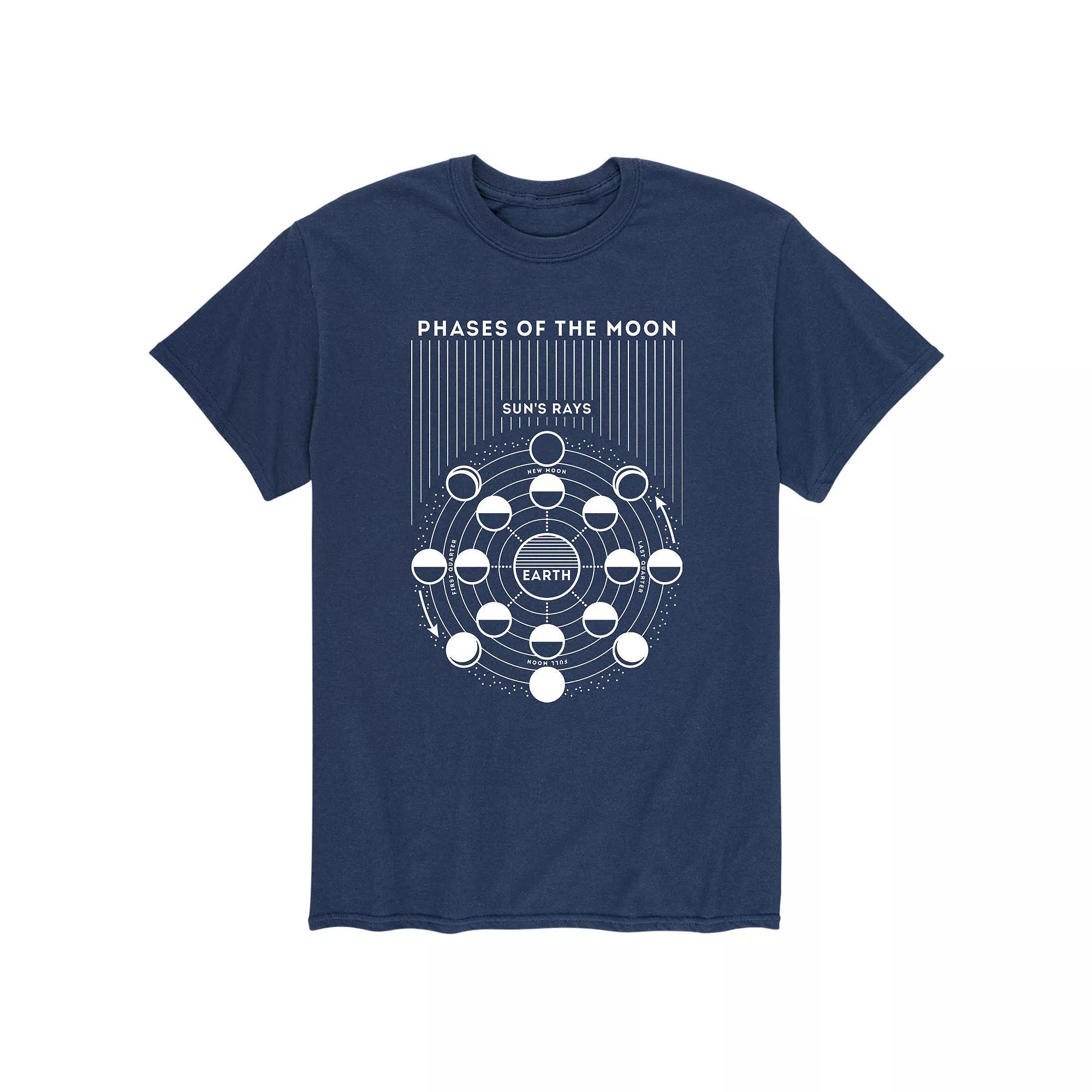 Men's Moon Phases Diagram Tee,  Product Image