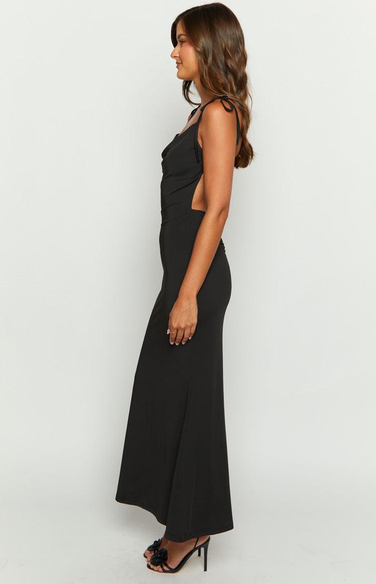 Riley Black Maxi Dress Product Image
