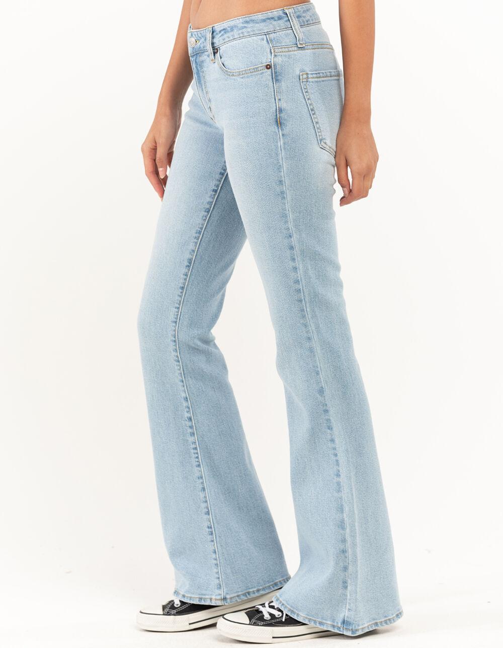 RSQ Womens Low Rise Flare Jeans - LIGHT WASH Product Image