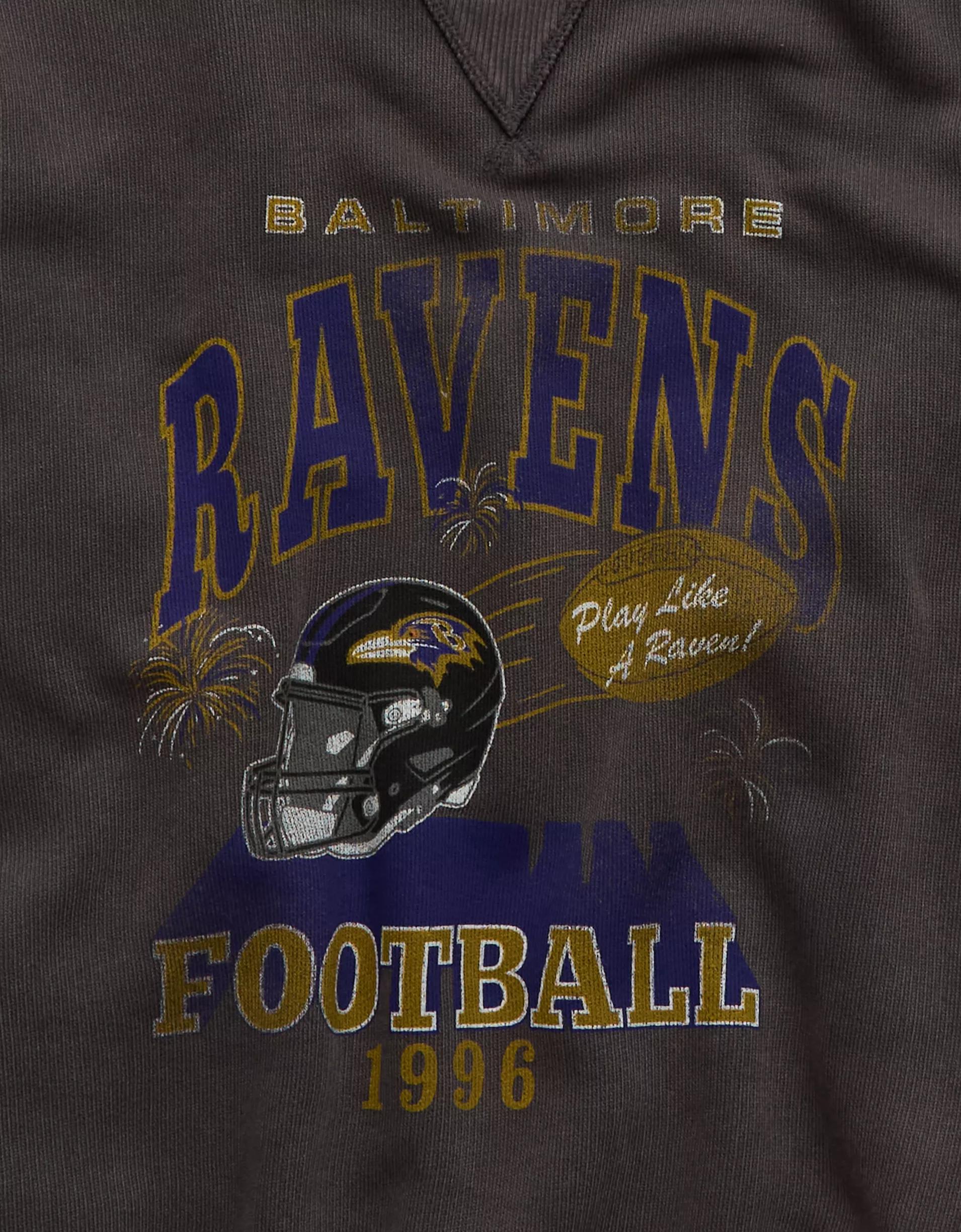 AE NFL Baltimore Ravens Crew Neck Sweatshirt Product Image
