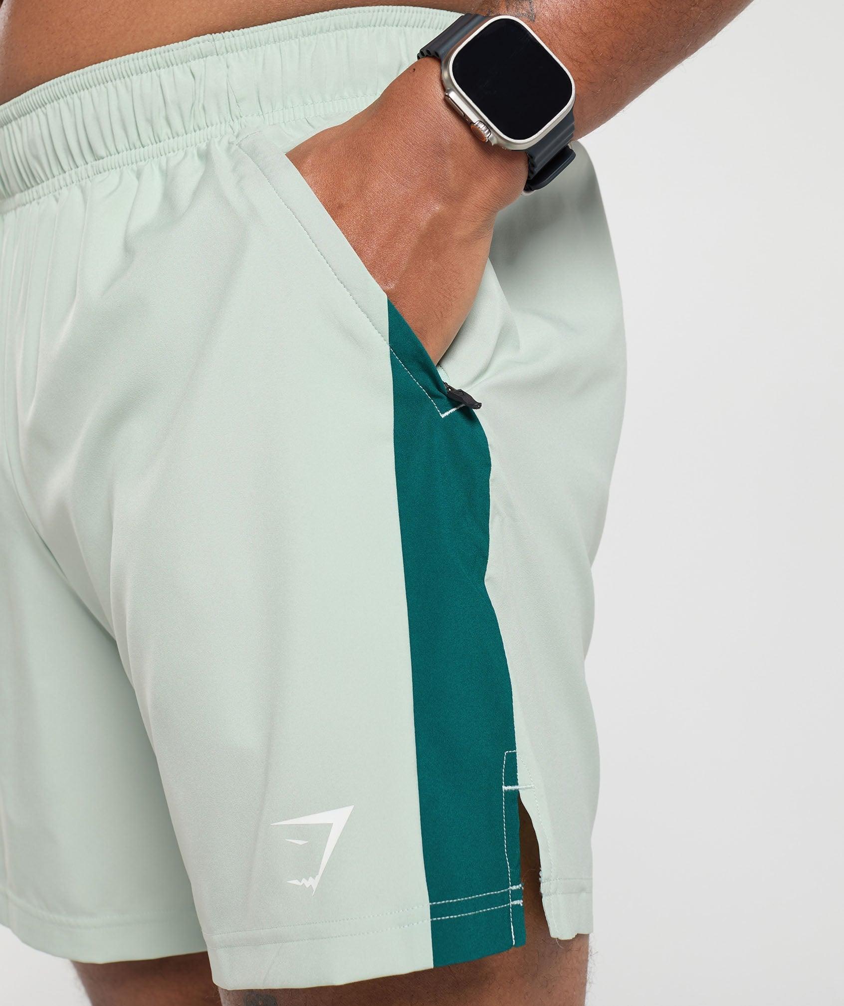 Gymshark Sport  7" Shorts - Turquoise/Teal Male Product Image