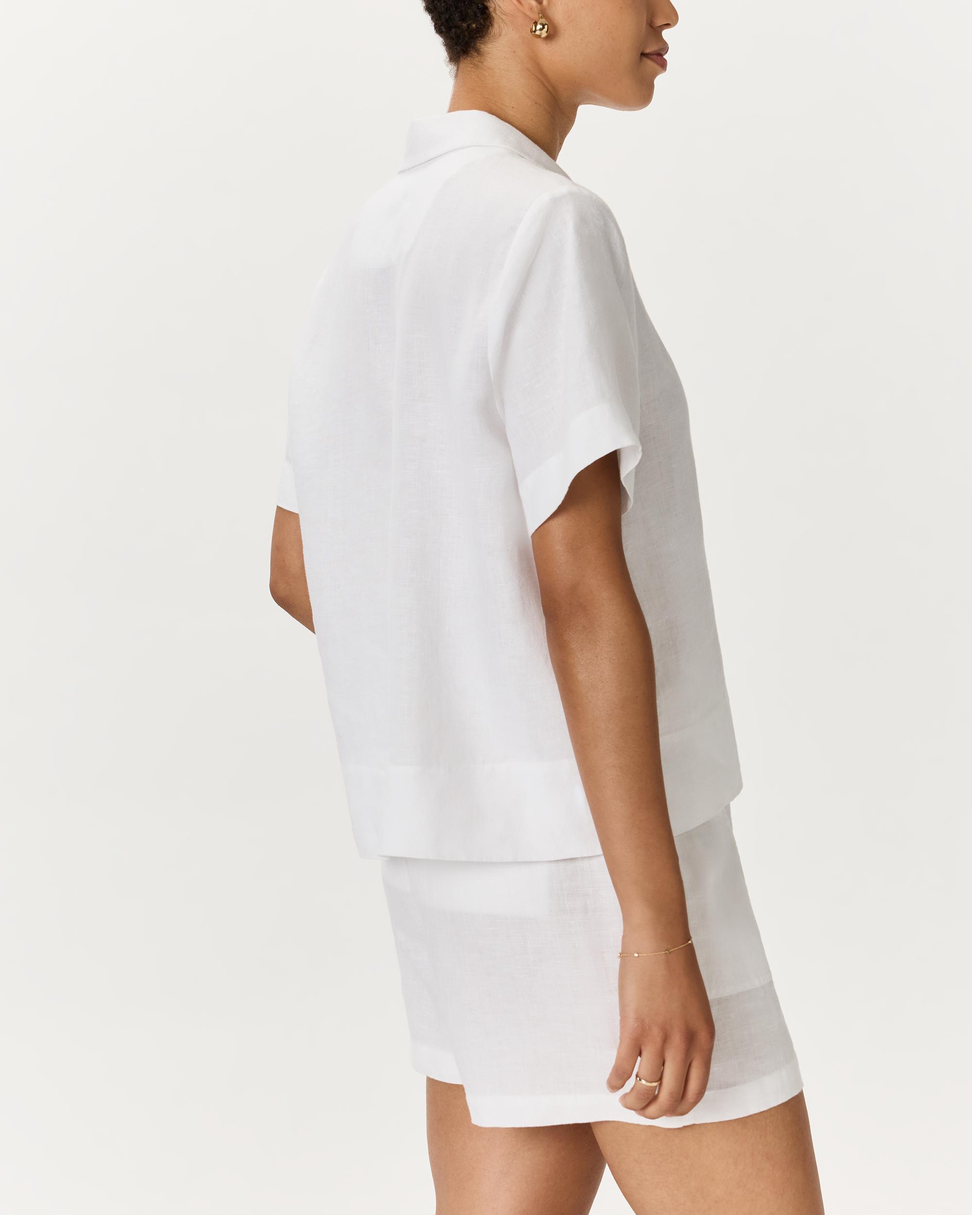 Quince | Women's Short Sleeve Shirt Size XS, Linen Product Image