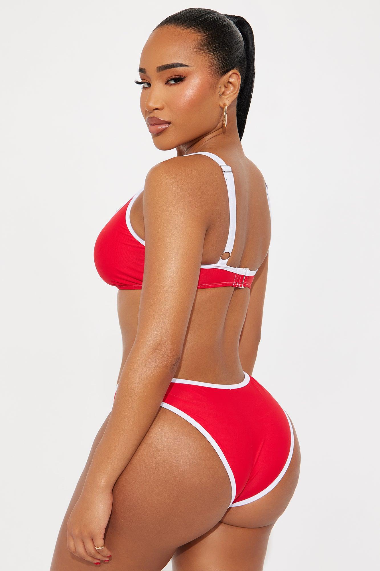 Honolulu Tank Bralette 2 Piece Bikini - Red Product Image