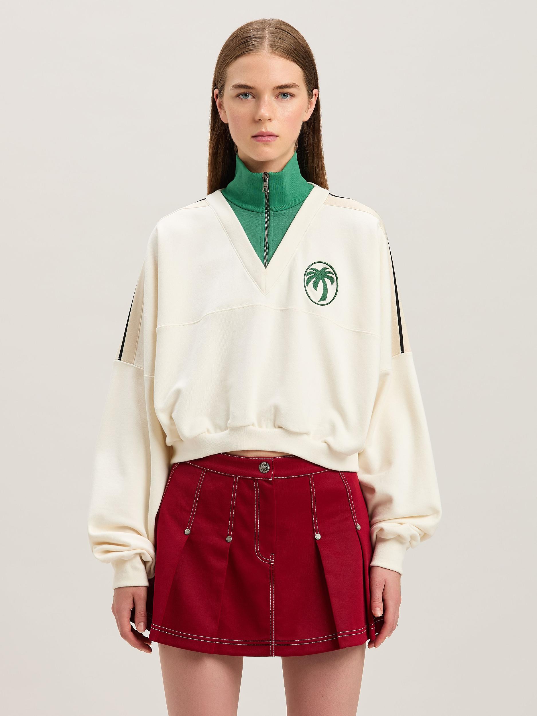 OVAL PALM ZIPPED D CREW OFF WHITE - FORE Product Image