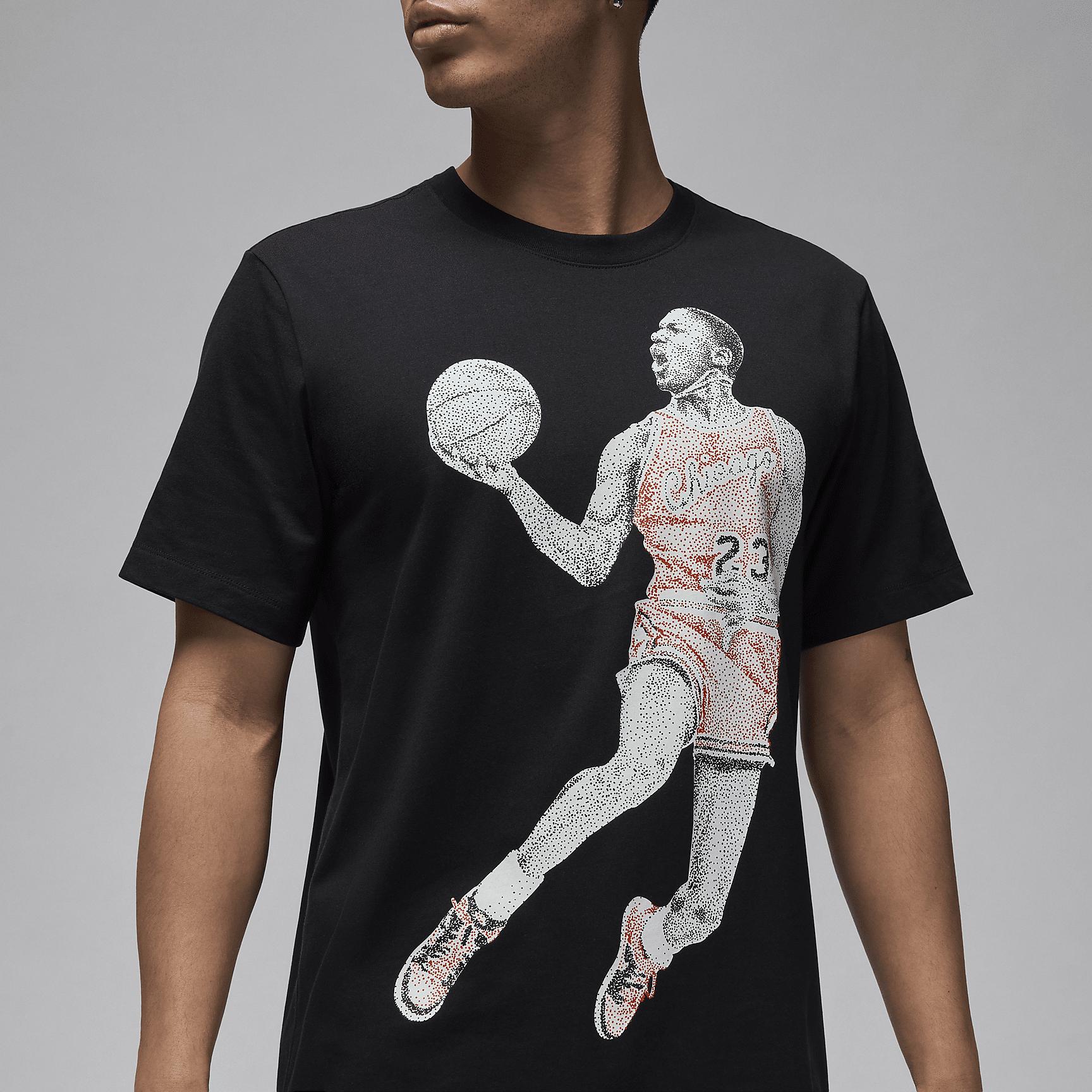 Jordan Mens Jordan Brand Dot MJ Short Sleeve T-Shirt - Mens Sail/Black Product Image