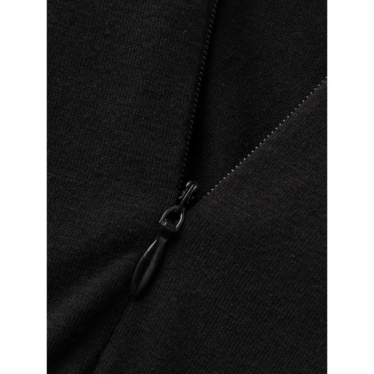 Plus Size Supersoft Essentials Solid Mock Neck Tank Top Women Black At the Office Pleated Mock Neck Work Tank Tops Camis BloomChic 26/4X Product Image