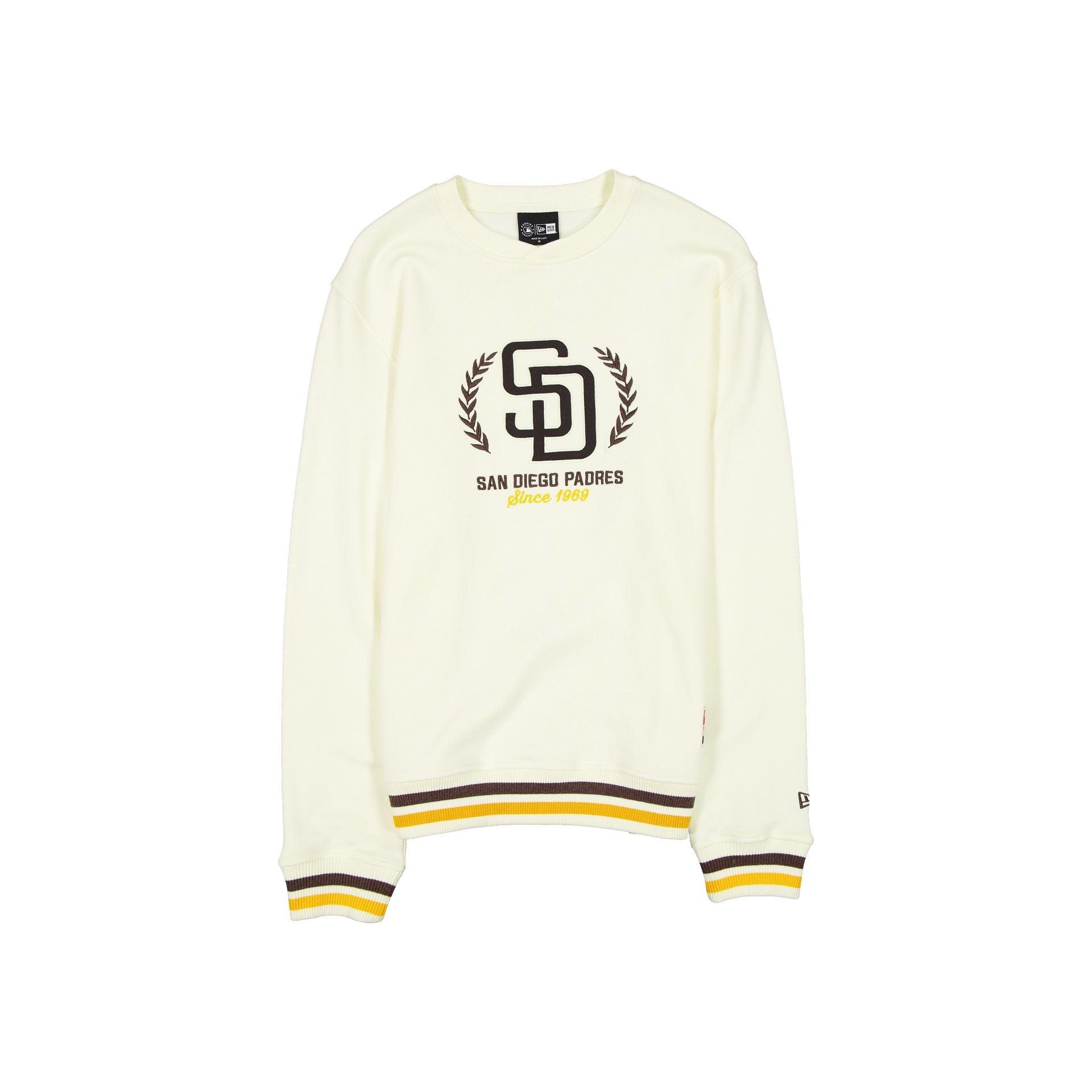 Los Angeles Dodgers Throwback Chrome White Crewneck Male Product Image