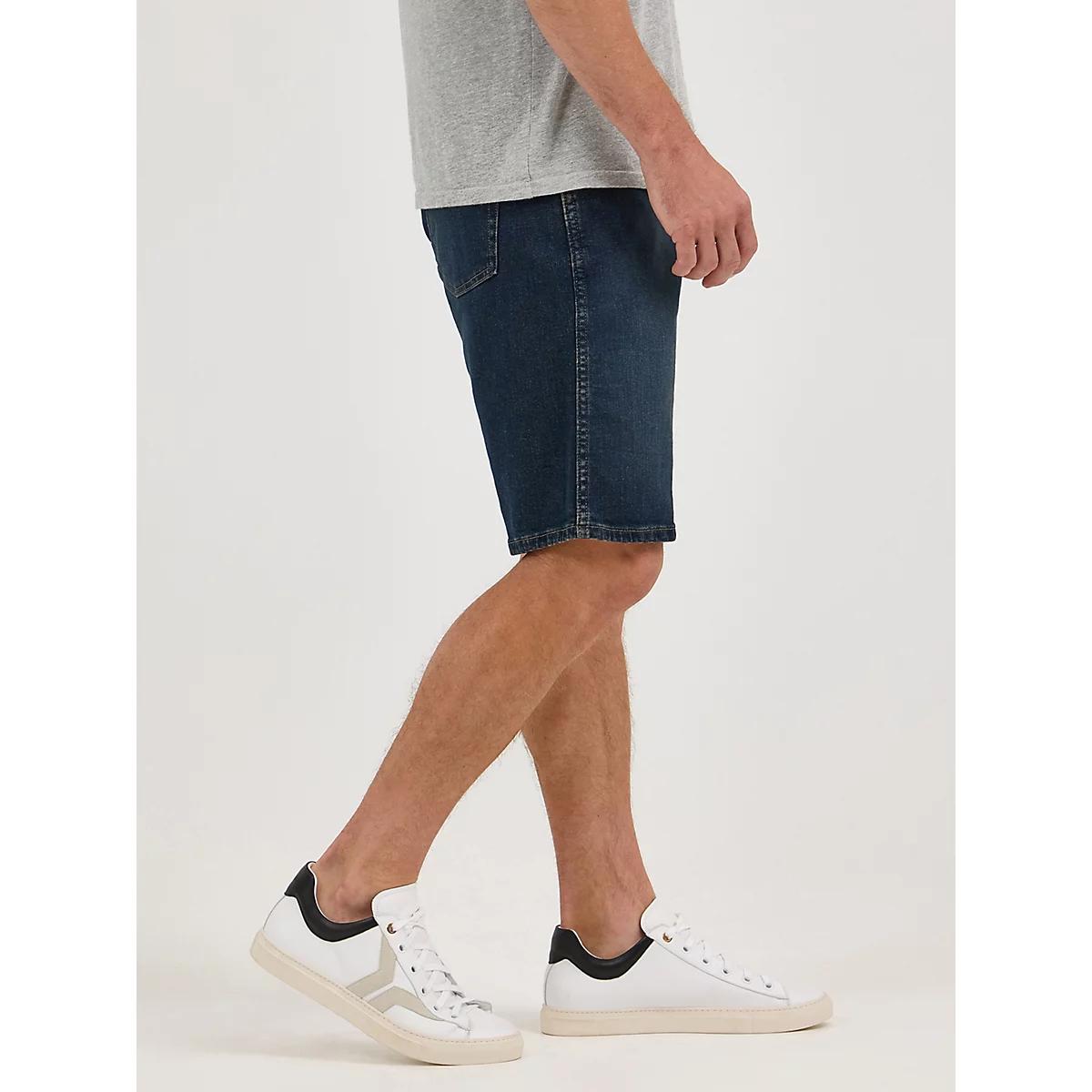 Men's Wrangler® Five Star Premium 5-pocket Relaxed Denim Short in Medium Stone Product Image