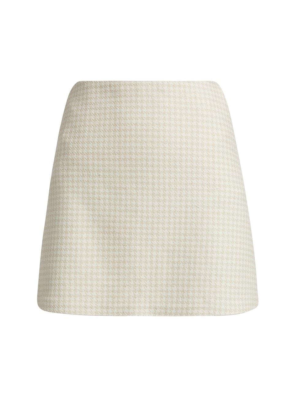 Womens Caetana Houndstooth Miniskirt Product Image