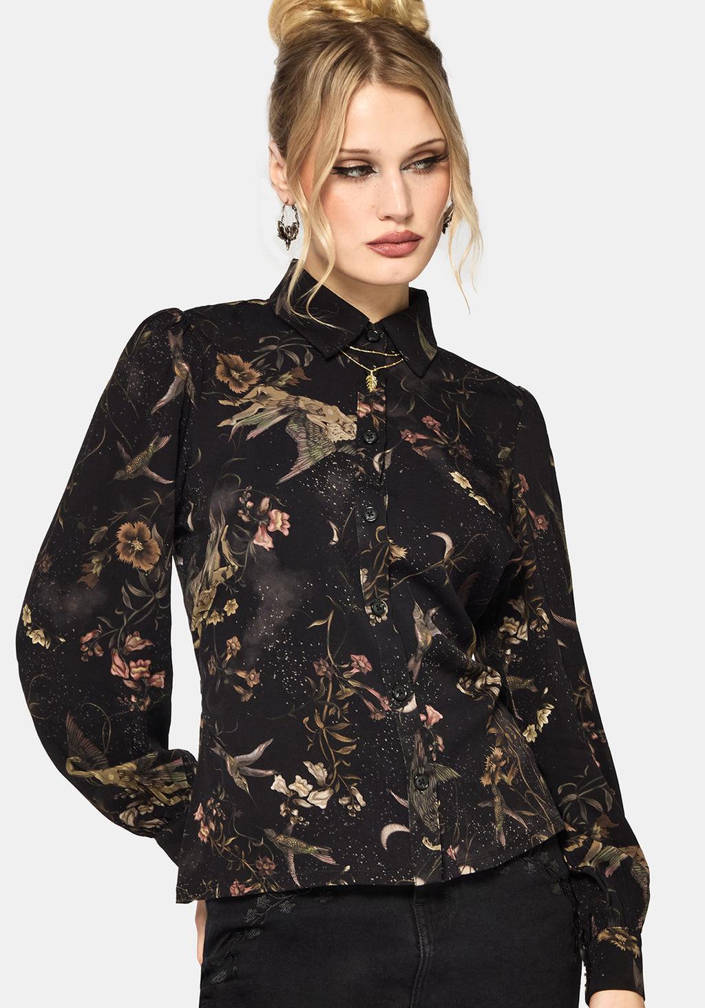 Harpyiai Print Tie Up Shirt Product Image