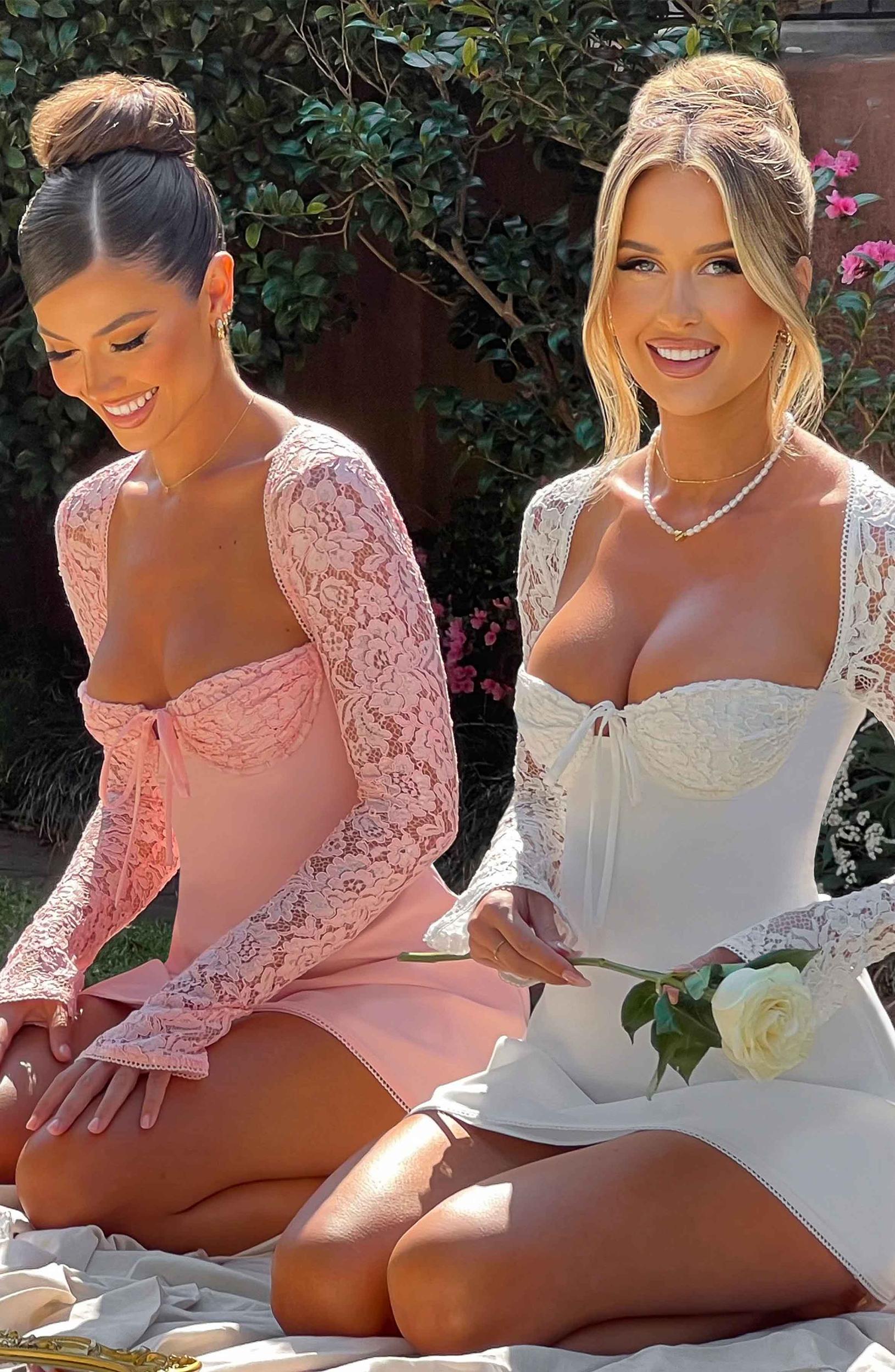 Jacinta Mini Dress - Ivory Product Image