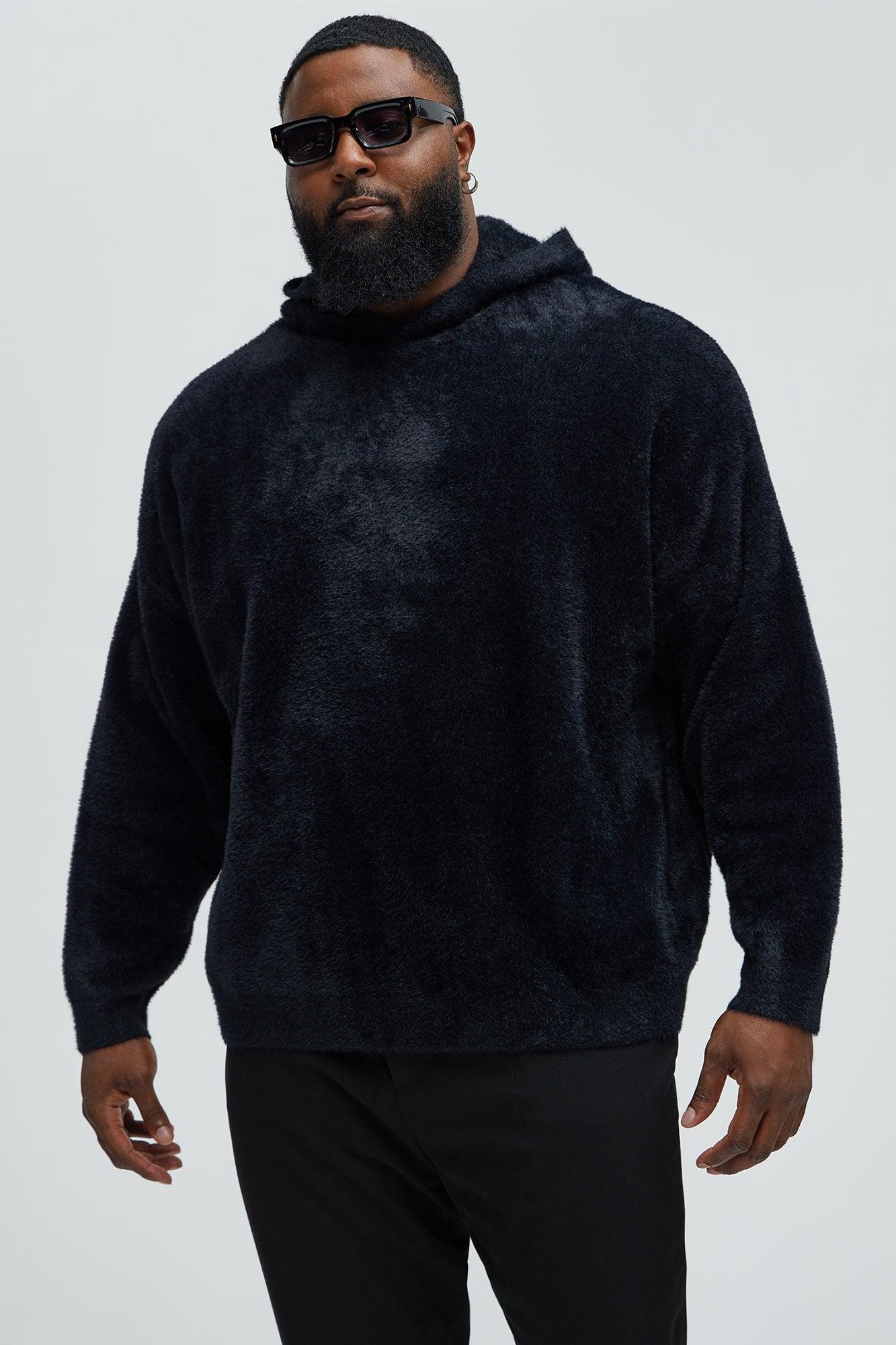 Lock You Down Sweater Hoodie - Black Product Image