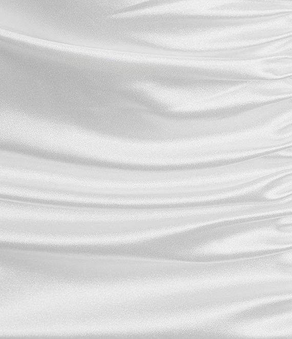 Honey and Rosie Sateen Spaghetti Strap Cowl Neck Midi Dress Product Image