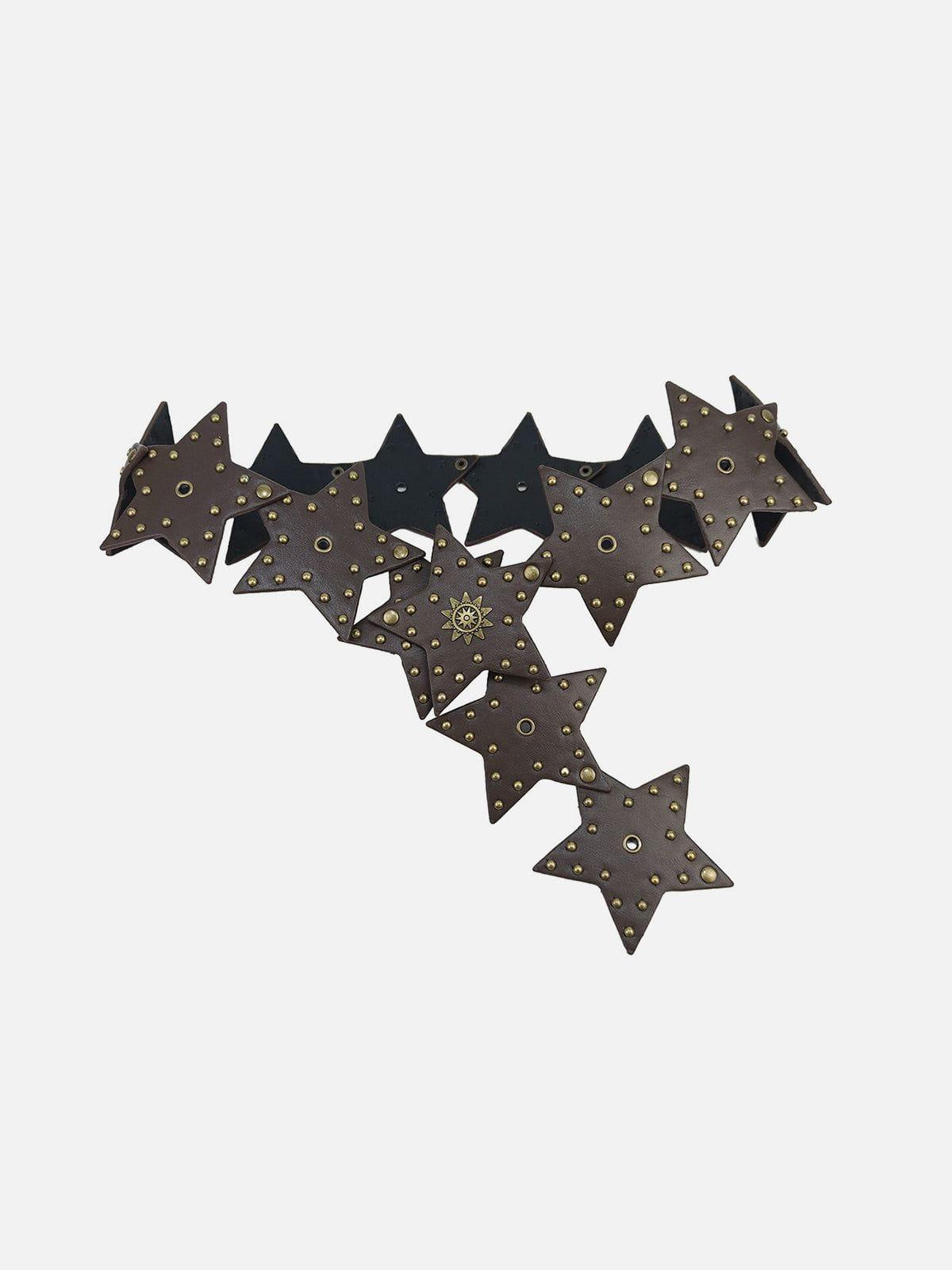 Faux Leather Star Belt Product Image