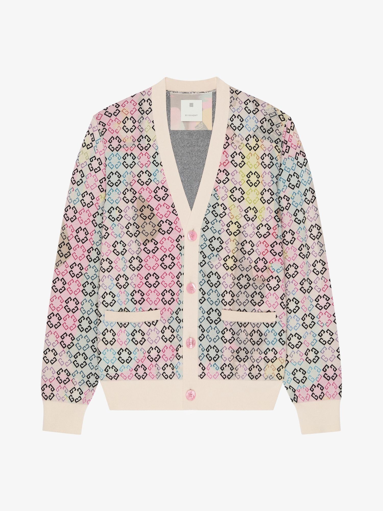 Multicolor cardigan in monogram 72 cotton Product Image