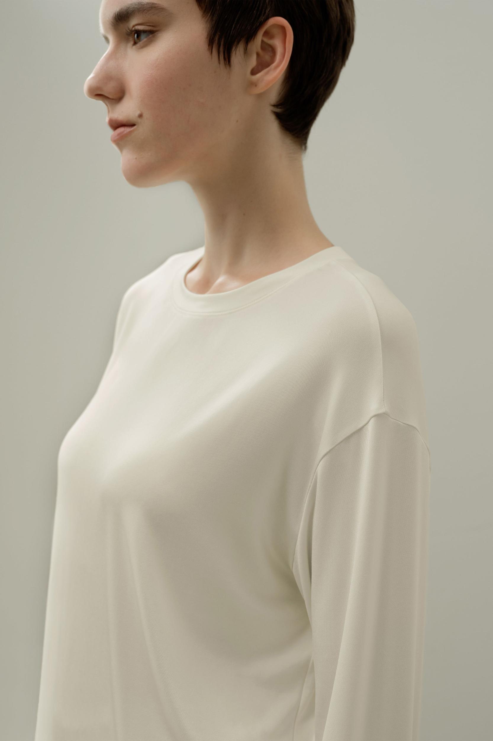 Silk Breeze Jersey Relaxed Lounge Top Product Image