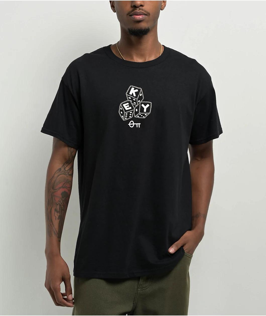 Key Street Dice Black T-Shirt Product Image