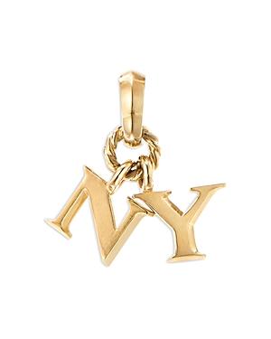 David Yurman 18K Yellow Gold Ny Pendant Product Image