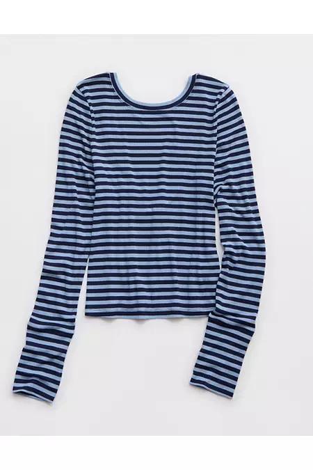 OFFLINE By Aerie Thumbs Up Ribbed Scoop Back T-Shirt Women's Product Image