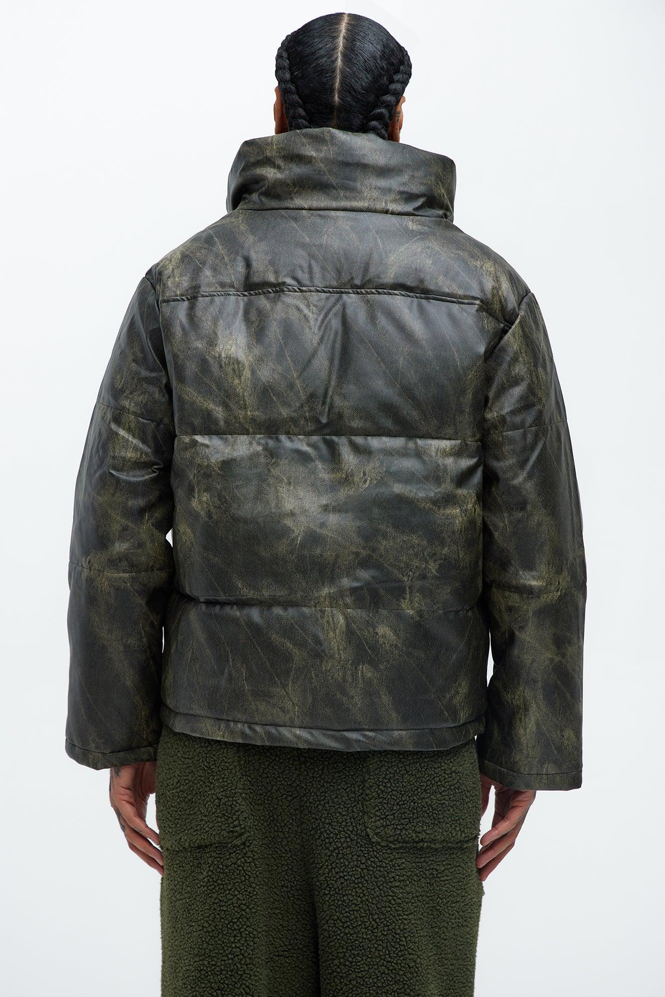 Cyclone Puffer Jacket - Olive Male Product Image