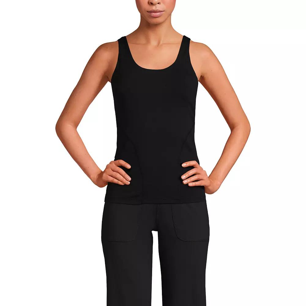 Women's Lands' End Interlock Scoopneck Tank Top,  Product Image