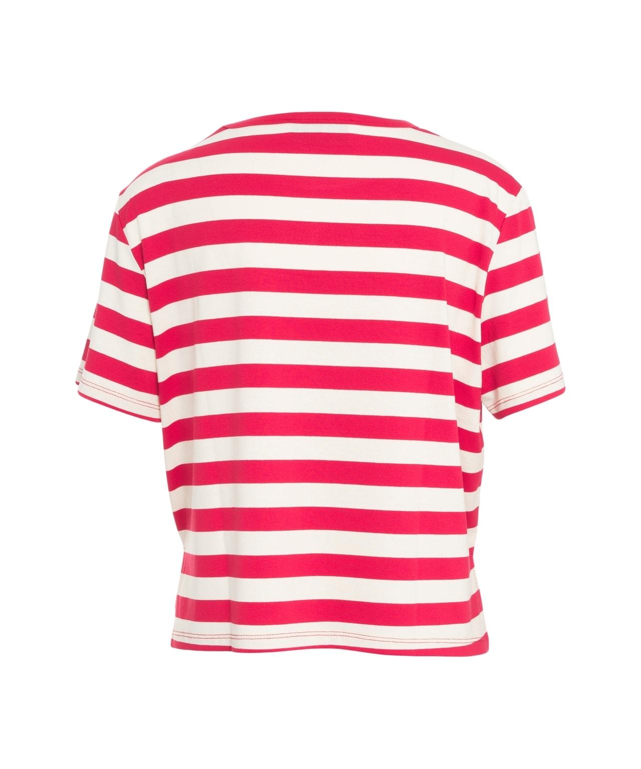 Striped cropped t-shirt Product Image
