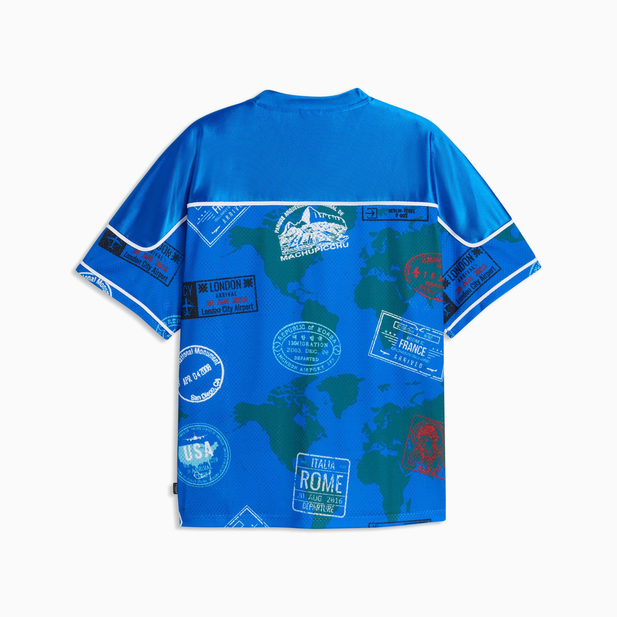 Around The World Men's Patterned Basketball Jersey Product Image