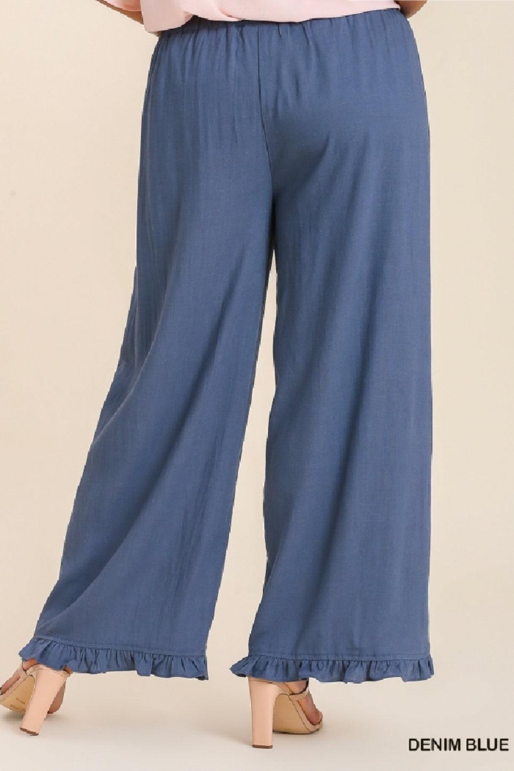 Ruffle Hem Pant Curvy Product Image