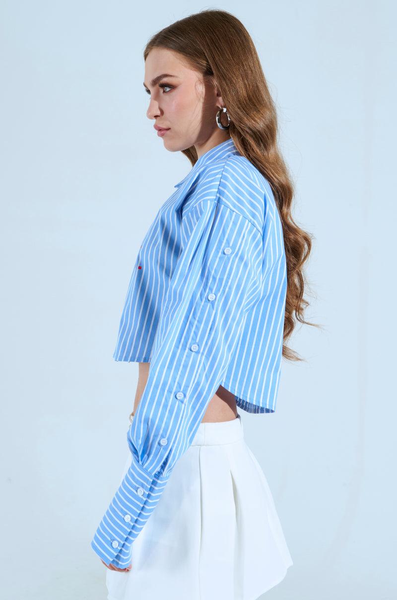 PLEASE DONT TALK TO ME BUTTON DOWN TOP Product Image