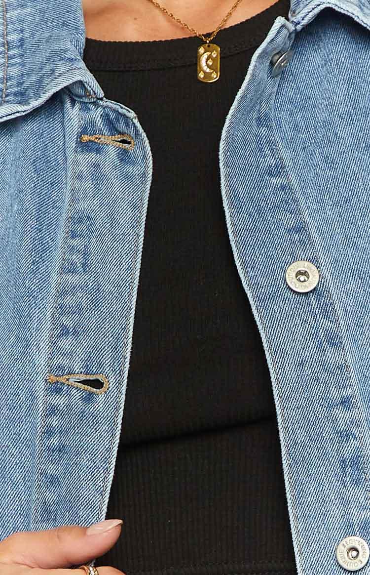 Orla Mid Wash Denim Vest Baby Product Image