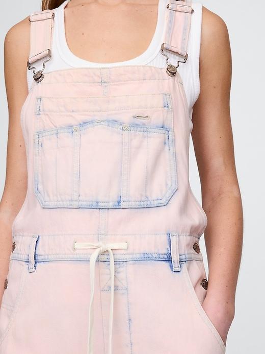 UltraSoft Denim Baggy Overalls Product Image