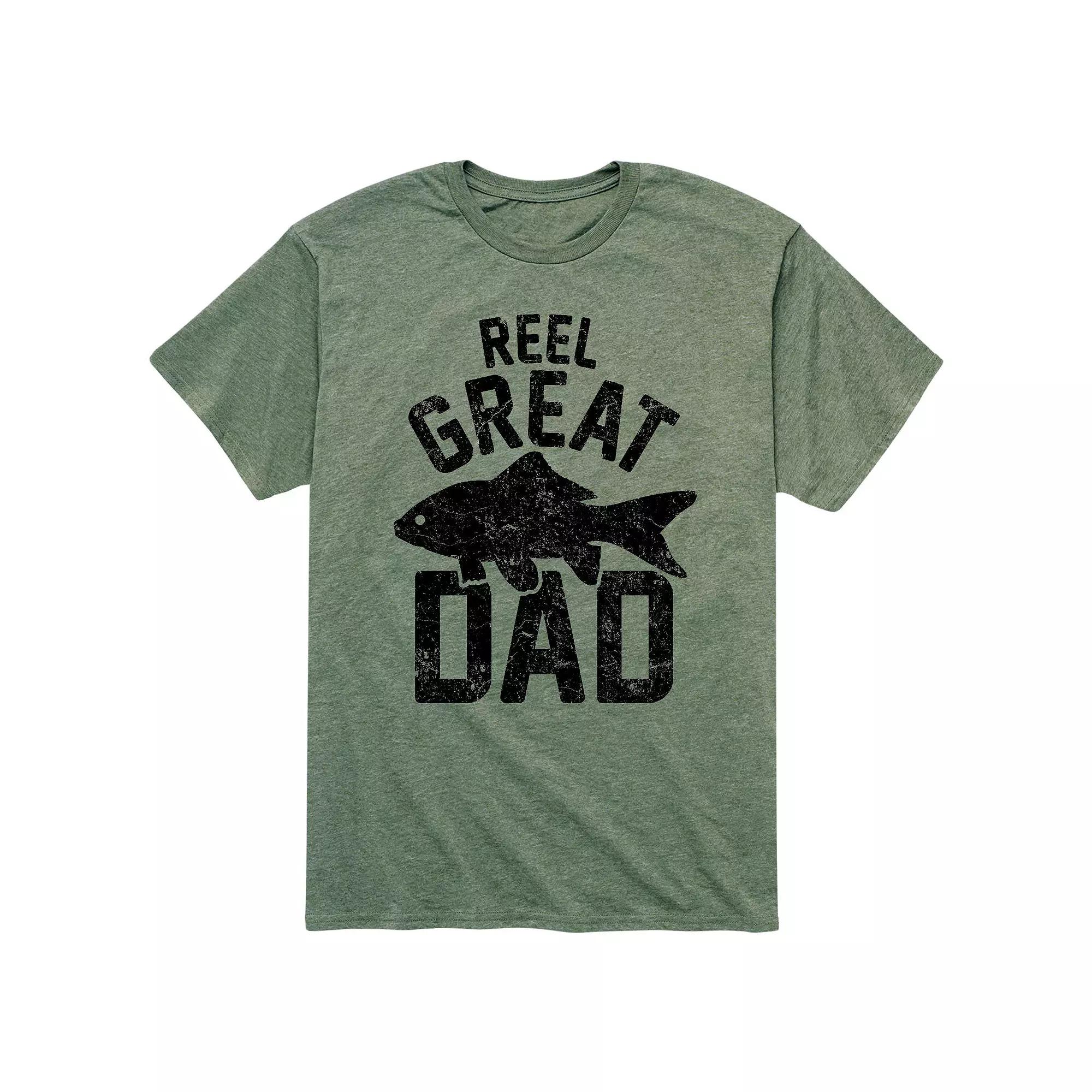 Men's "Reel Great Dad" Fishing Tee,  Product Image